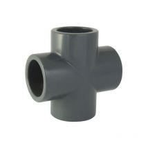 Cruz de presión de PVC de 50 mm de diámetro para pegar