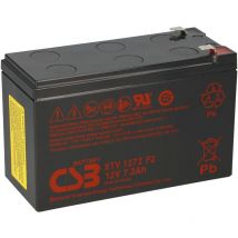CSB AGM Bleiakku 12V 7,2Ah XTV1272 F2 6,3mm extreme temperature