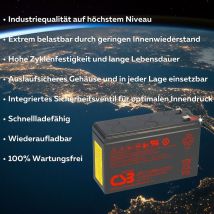 Csb - Agm Bleiakku 12v 7ah Ups123606 F2f1 Extrem Hochstrom Akku