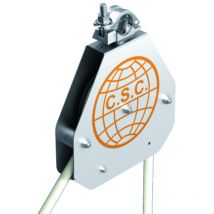 Carrucola di sicurezza autobloccante portata kg. 50 cm. 30x30 - C.s.c.