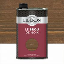 Liberon - Cáscara de nuez 0,5 l, marrón oscuro