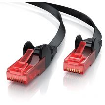 Csl-computer - csl Cat 6 Flachband lan Kabel - mehrfach geschirmt - utp Gigabit - 1000 Mbit/s - Patchkabel Flachkabel - Netzwerkkabel - 10m