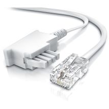 Csl - Internet Kabel Routerkabel - tae-f Stecker auf RJ45 Stecker - 30m - Internetkabel - Router an die Telefondose, tae - weiß