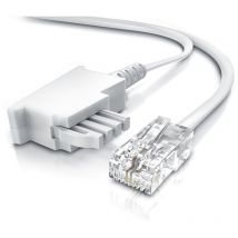Csl-computer - csl - Internet Kabel Routerkabel - tae-f Stecker auf RJ45 Stecker - 10m - Internetkabel - Router an die Telefondose, tae - weiß