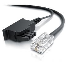 Csl-computer - csl - Internet Kabel Routerkabel - tae-f Stecker auf RJ45 Stecker - 20m - Internetkabel - Router an die Telefondose, tae - schwarz