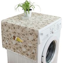 1 pcs Housse pour lave-linge, housse pour réfrigérateur, housse pour lave-linge, 55x130cm Housse multifonctionnelle avec pochette de rangement