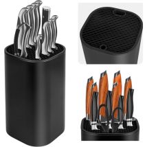 1 pcs Porte Couteaux sans Couteaux, Blocs Couteaux Vides de Cuisine, Universel Porte-Couteaux Noir, Support Couteau de Cuisine, Rangement Couteaux
