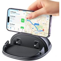 CSPARKV 1 PCS Support Téléphone Voiture, Universel Porte Voiture Tableau de Bord Car Phone Holder pour iPhone 16 15 14 13 12 Pro Max 11 XR XS 8 7