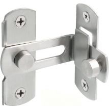 CSPARKV 1 PCS Verrou de porte à angle droit 90 degrés de grange coulissante en acier inoxydable, loquet de porte coulissante à rabat, Verrou de