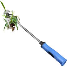 Csparkv - 1 Stück manuelles Unkrautstecher, Unkrautzieher mit Griff, Gartenwerkzeug (4-Zinken-Gummigriff)