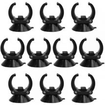 CSPARKV 10 PCS Ventouses Chauffantes pour Aquarium, Lampe de Plongée Ventouse Gel de Silice Ventouse avec Clips pour Fish Tank