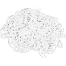 100 Crochets de Rideaux pour Rideaux Crochets de draperie en pp pour Rideaux,Crochets de Douche pour ustensiles de Cuisine de Rideau de Douche,