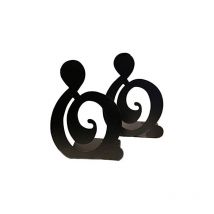 CSPARKV 100x125x195mm Paire de serre-livres créatifs sur le thème de la musique en métal solide pour enfants et passionnés de musique - Décoration
