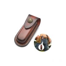 CSPARKV 115x46mm 1 Pcs Etui Couteau Cuir Étui pour Couteau Housse pour Couteau Pochette Ceinture Gaine de Couteau Étui Couteaux de Poche MarronSac à