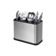 Csparkv - 18x8.6x13cm Porte Ustensiles Organiseurs 4 Compartiments Rangement pour ustensiles Organiseur Multifonction Plateau d'égouttement