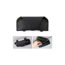 Csparkv - 18x9cm Porte Lunettes pour Pare Soleil Voitures Etui Lunettes pour Voiture Cuir pu Magnétique Support Lunettes pour Voiture Universel