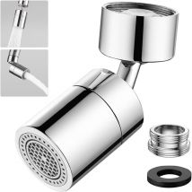 Csparkv - 2 pcs Aérateur de Robinet 360° Pivotant Embout Robinet Cuisine, Mousseur Robinet Économie D'eau avec 2 Modes de Pulvérisation pour Robinets