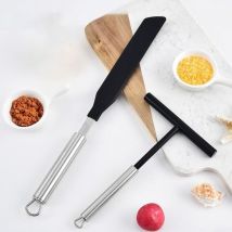 Csparkv - 2 pcs Distributeur de crêpes et spatule, distributeur de crêpes, distributeur de pâte en acier inoxydable, accessoires pour cuisine et