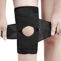 Csparkv - 2 pcs Genouillère avec stabilisateurs latéraux l, pour la douleur au genou déchirure du ménisque acl mcl Récupération des blessures