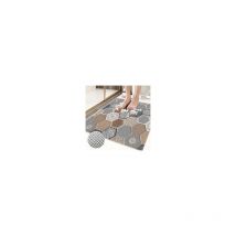 Csparkv - 2 pcs Tapis de Douche Antidérapant 60x60: Tapis de Bain Antiderapant Carré en pvc Loofah Doux et Confortable, Tapis Antidérapant Douche