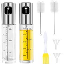 2 Pièces 100ml Vaporisateur d'huil de Cuisine avec Balance, Vaporisateur Huile d'Olive,Vaporisateur d'huile et de vinaigre, Cuisine Accessoires avec