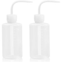 Csparkv - 2 Pièces Arrosoir 250 ml, Flacon de Lavage en Plastique, Bouteille d'Arrosage à Presser avec Pipette Étroite, Flacon Souple, Bouteille