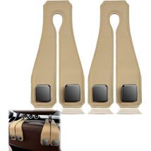 CSPARKV 2 Pièces Crochets Pour Appuie-Tête De Voiture, Car Seat Back Storage Hook, Porte Sac Voiture, Cintre Voiture Pour Intérieur De Voiture,