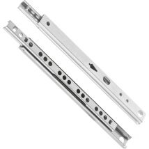 Csparkv - 2 x Coulisse Tiroir - Glissiere Pour Tiroir - 17mm x 246mm - Rail Tiroir Coulissant - Rail Coulissant - Acier Galvanisé Coulisse à Sortie
