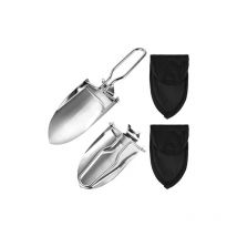 Csparkv - 22,9 x 6,3 cm, 2 palas plegables, herramientas de jardinería, pala de jardín de acero inoxidable, trasplantadoras de jardinería con 2