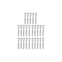 25 pcs Vis Tire-fond Hexagonales M650MM 304 Boulons Tire-fond en Acier Inoxydable Vis Autotaraudeuse en Bois pour Poteau en Bois Câble Garde-corps