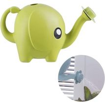 Csparkv - 25x15x11cm Arrosoir en forme d'éléphant - Léger - Arrosoir - Pour plantes de jardin - Vert