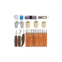 Csparkv - 28PCS Ciseaux à Bois, Couteau Sculpture Bois, Outils Sculpture Sur Bois, Kit Sculpture Bois, diy Outils de Sculpture, Ciseaux Bois Outils