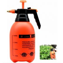 Csparkv - 2L Drucksprüher mit verstellbarer Messingdüse, hochwertiger Pumpzerstäuber, für Haus- und Gartenpflanzen (2L)