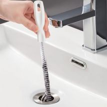 Csparkv - 3 Pièces Brosse de Nettoyage de Drain D'égout, Flexible 45cm évier Brosse de Nettoyage pour Débouchage de Canalisation et Les Tuyaux,