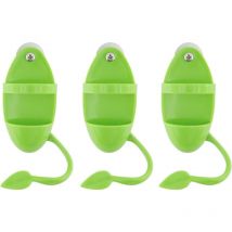 3 Pièces Support de Nourriture en Os Seiche avec Support Debout, Oiseaux Seiche Squelette Stand, Support pour Os de Seiche, pour Placer des Fruits,