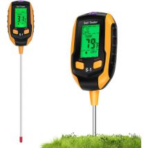 Csparkv - 31×5.72.8×cm)Testeur de Sol 4 en 1, Humidimètre Plantes avec Plantes/Humidité du Sol/pH/Luminosité du Soleil/Humidité Ambiante avec