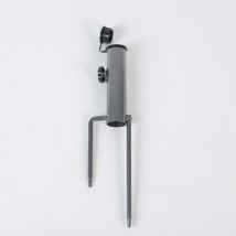 Csparkv - 33 × 8 × 3,5 cm) Soporte para sombrilla, base para sombrilla, estaca de suelo para sombrilla de hierro, accesorio para sombrilla, fijación