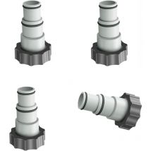 Csparkv - 4 Pièces Adaptateur Piscine, Remplacement Adaptateur de Tuyau Série Intex a avec Filetage, Tuyau de Diamètre 1,5' et 1,25', Adaptateur de