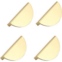 4 Pièces Poignées de Cuisine de Metall, Poignées de Meubles de Metall Or, Poignées d'Armoires de Metall Or, pour la Meubles de Bureau, Armoire de