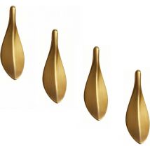4 Unités, Poignee de Meuble Cuisine, Poignet de Porte Cuisine, Poignée Meuble Dorée, pour Tiroir Meuble Cuisine Home Decorating, Renovation Porte,