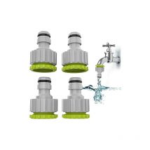 Csparkv - 4/6 points universels 2-en-1 Raccord de robinet-4 Pack Connecteur de robinet de jardin Raccord de robinet, Set de raccord de tuyau pour