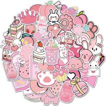 Csparkv - 50 Stück Kawaii Sticker Aesthetic Sticker Set(PVC-Vinylfolie) Sticker丨Graffiti Wasserfeste Sticker für Laptop Scrapbooking Tassen