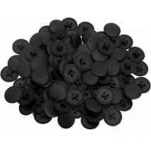 500 Pièces Cache Vis Noir, Capuchon de Vis Cruciforme, Anti-Rouille Cache Vis, Cache Vis Cruciformes en Plastique Noir Adapté Plupart des Vis