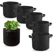 Csparkv - 6 Pcs Sac Plantation, Non Tissé Pot en Tissu avec Poignées pour Plantation Pommes de Terre Tomates Fraises Végétale Fleurs et Autres