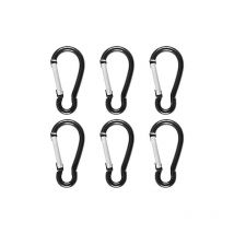 6 Pièces Mousqueton,Mousqueton INOX,Petit Mousqueton Alliage D'aluminium,Mousquetons en Aluminium Mousqueton de Fixation,pour Porte-clés Sacs à Dos