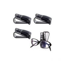 Csparkv - 6.5x3.5x2.5cm 4 Pièces Pince à Lunettes pour Visière De VoitureAccessoires d'Intérieur De VoiturePince à Lunettes De Soleil De Voiture