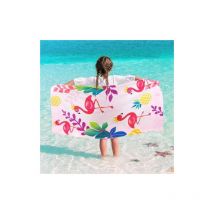 CSPARKV 70 x 150cm Serviette de Plage pour Enfants – Océan Serviette de Plage Serviette de Bain Absorbante en Polyester Doux Serviette de Bain de