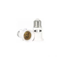 Csparkv - 7.5x4.3cm 2 pièces par Adaptateur de douille de lampe Prise E27 Conversion en prise de courant et prise E27