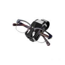 Csparkv - 7cmx3.5cmx3.8cm Porte Lunettes pour Voiture Premium Minimalist Pince à Lunettes pour Voiture Gadget Voiture pour la Plupart des Lunettes de