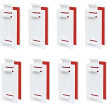 Csparkv - 8 pcs Fixation Store sans Percage, Supports De Stores Enrouleurs, Supports Adhésifs Courts pour Store, Store Double sans Perçage Fixation